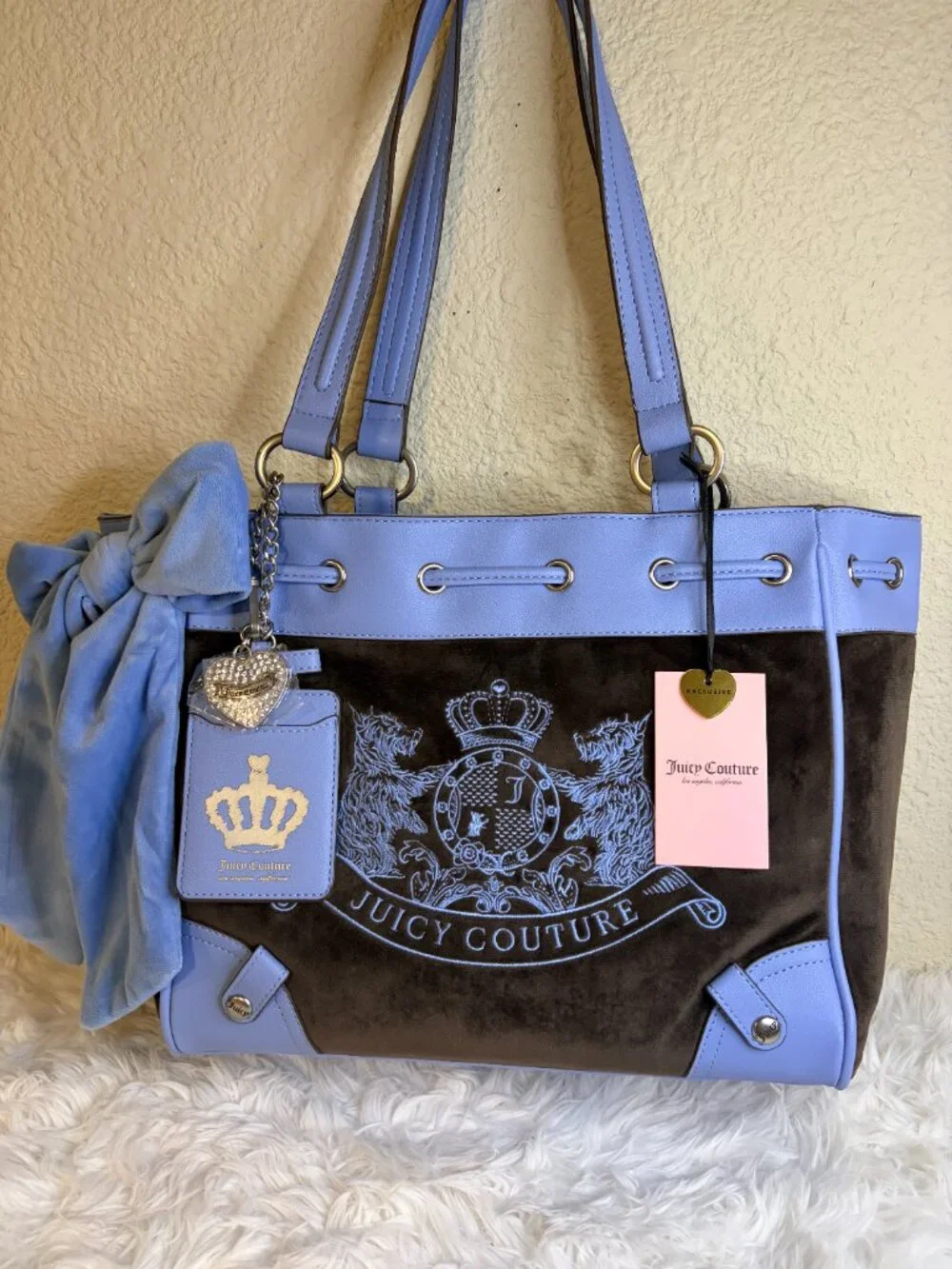 Juicy Couture Classic Scottie Dogs Daydreamer Chocolate Bel Air Blue NWT